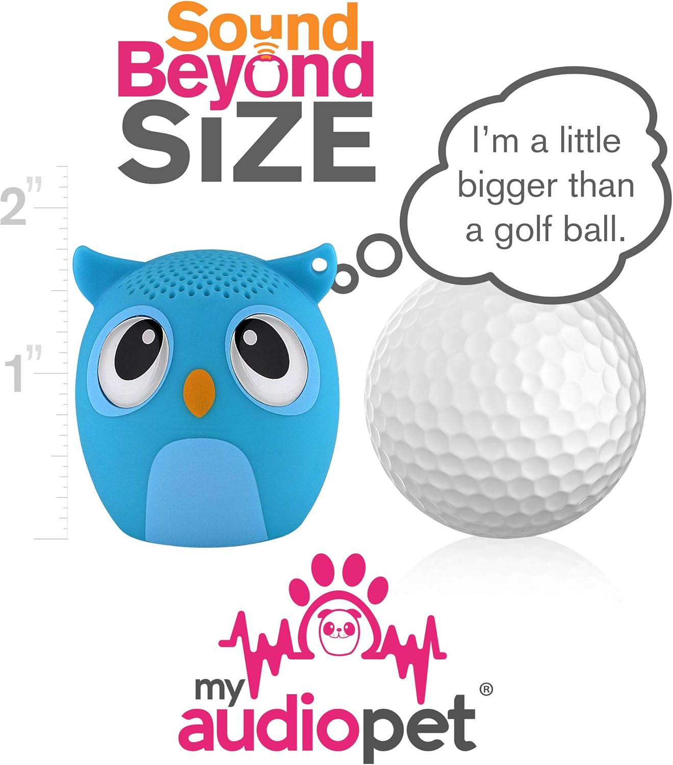 Hottest Sales My Audio Pet Mini Bluetooth Animal Wireless Speaker for Kids of All Ages - True Wireless Stereo – Pair with Another TWS Pet for Powerful Rich Room-Filling Sound (OWLcapella Blue)