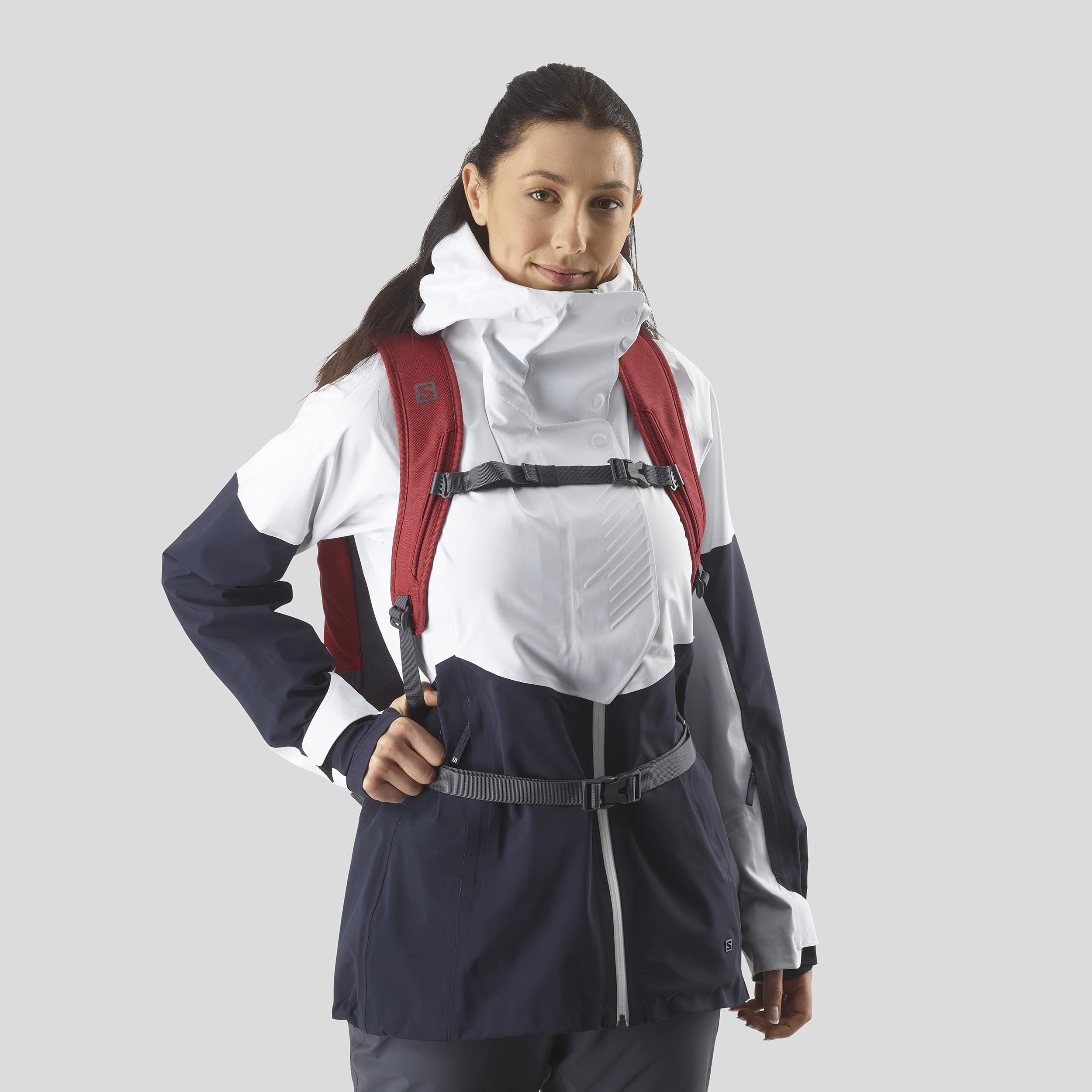 Salomon Side 18 Unisexe Sac à dos Ski Snowboard pour bottes et gants Vélo Tout Terrains VTT 18L