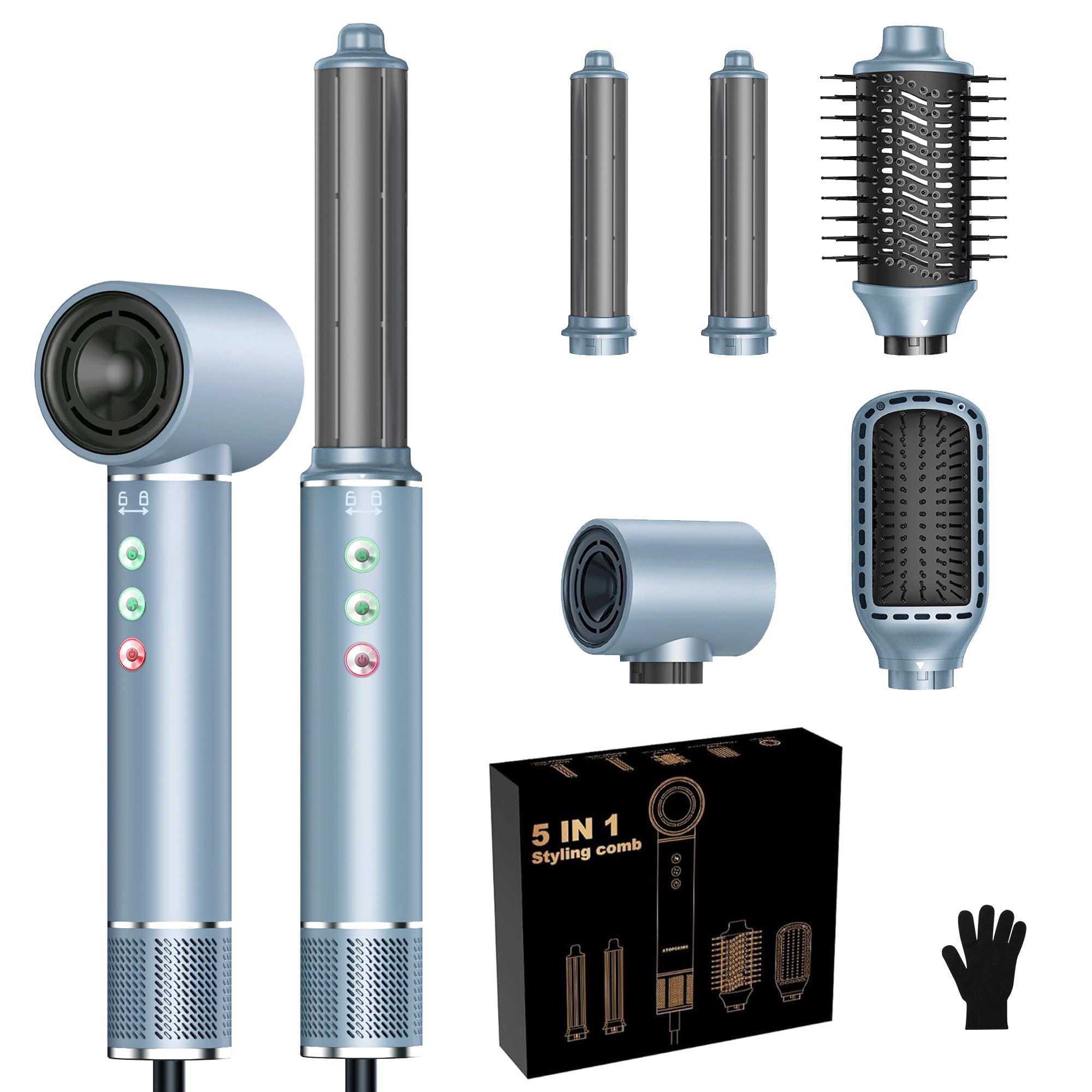 Airstyler 5in1 Hairstyler Set - Föhnbürste Mit Lo Produktbild-Vorschau 9