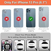 Vista 2 de iCoverCase Funda tipo cartera compatible con iPhone 13 Pro con tarjetero y correa para la muñeca, ranuras para tarjetas de piel sintética, función