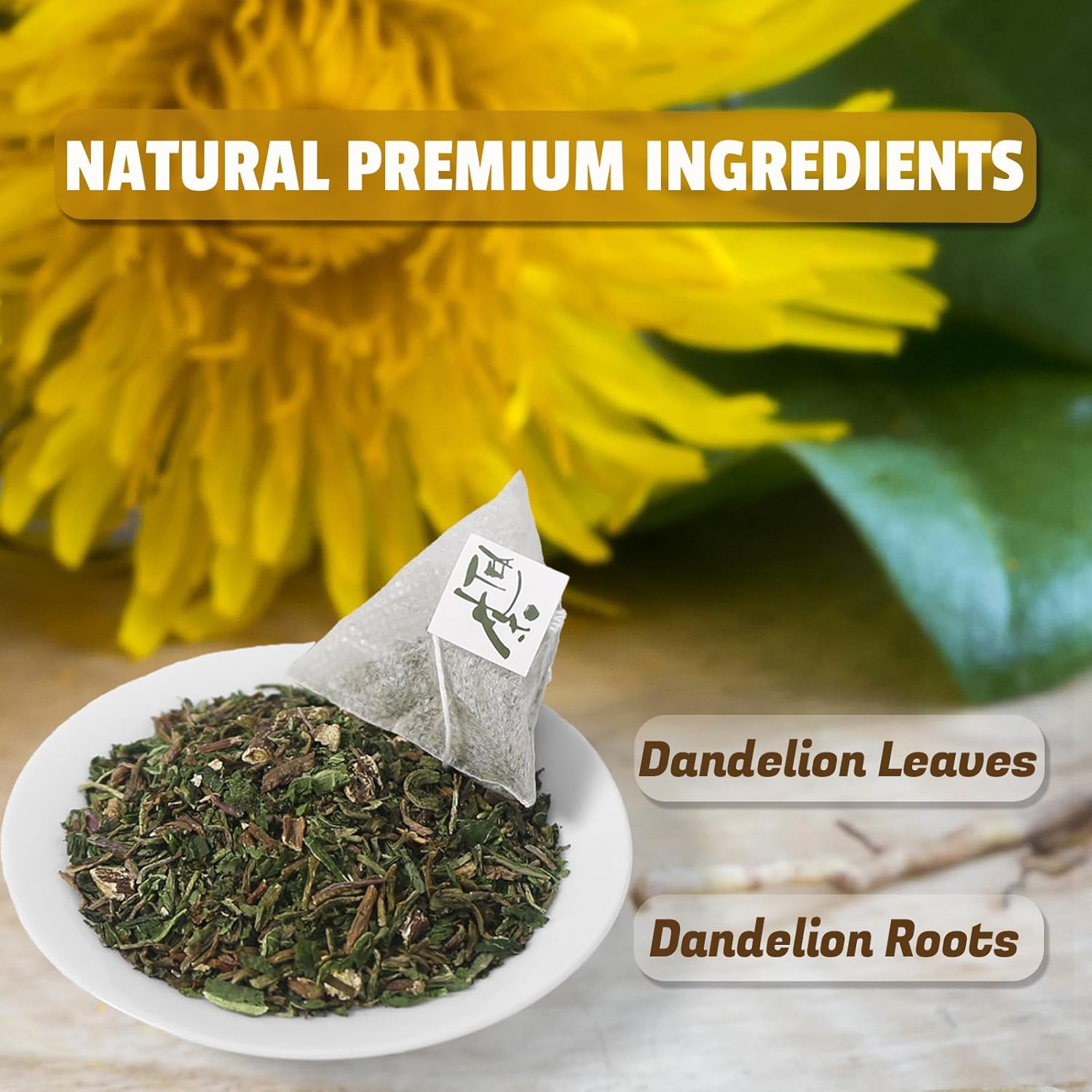 Jarteela - Dandelion Leaf & Root Tea Bags - 2g x 50 Count - Premium Dandelion Tea - Non-GMO - Caffeine-Free - Support Kidney Health & Enhance Immune System - Image 3