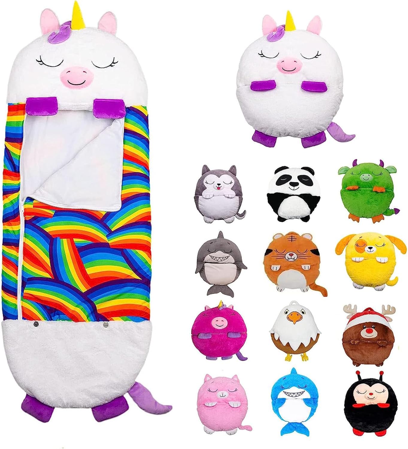 LEgdor Kids Sleeping Bag with Pillow, Childrens Sleeping Bag for Girls