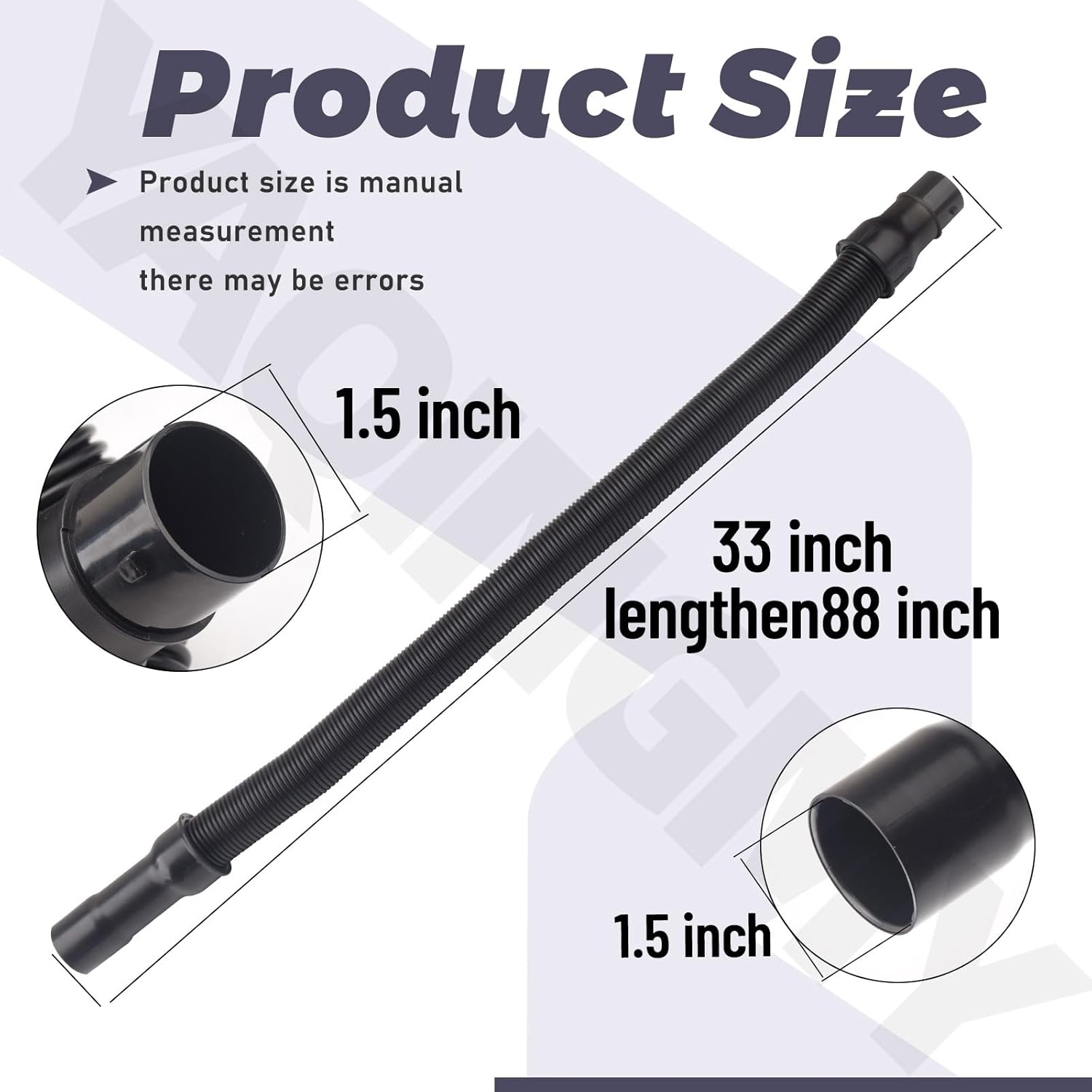 440007333 Vacuum Cleaner Hose Compatible with Hoo-ver Various Models and Vacuum Cleaner, Part Number 43434247, 43434073, 43434042, 43434031