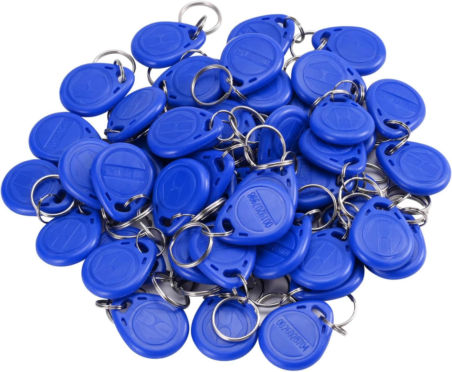 RFID ID Card Keyfob for Door Access Control Proximity 125KHz Keychain ID Cards Read Only (Not Writable/Programmable) 50pcs