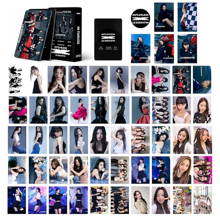 Lesserafim Hot LE SSERAFIM Photocard Set - 55PCS CRAZY Album