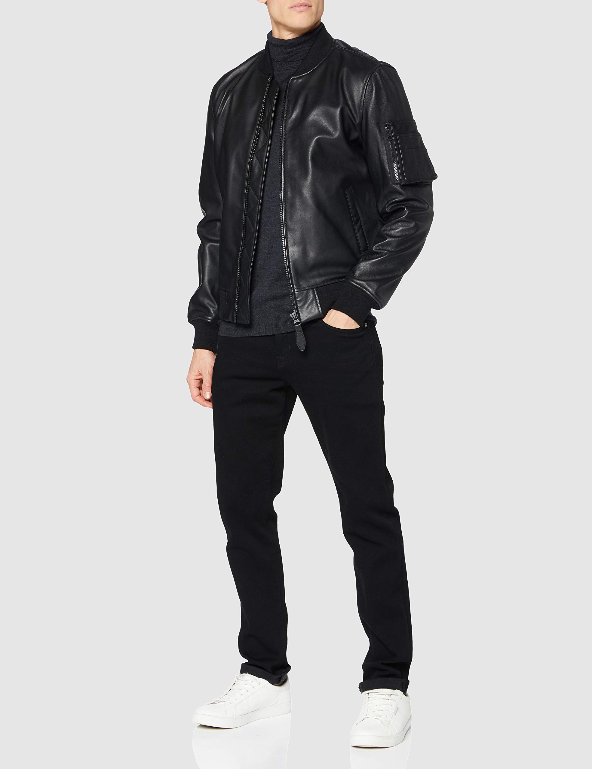 Schott NYC Bomber En Cuir Chaquetas de cuero Hombre
