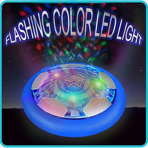 Miniatura 2 de JRD&BS WINLAir - Balón de fútbol flotante con luces LED - Juguetes de fútbol con batería y parachoques de espuma suave para jugar en