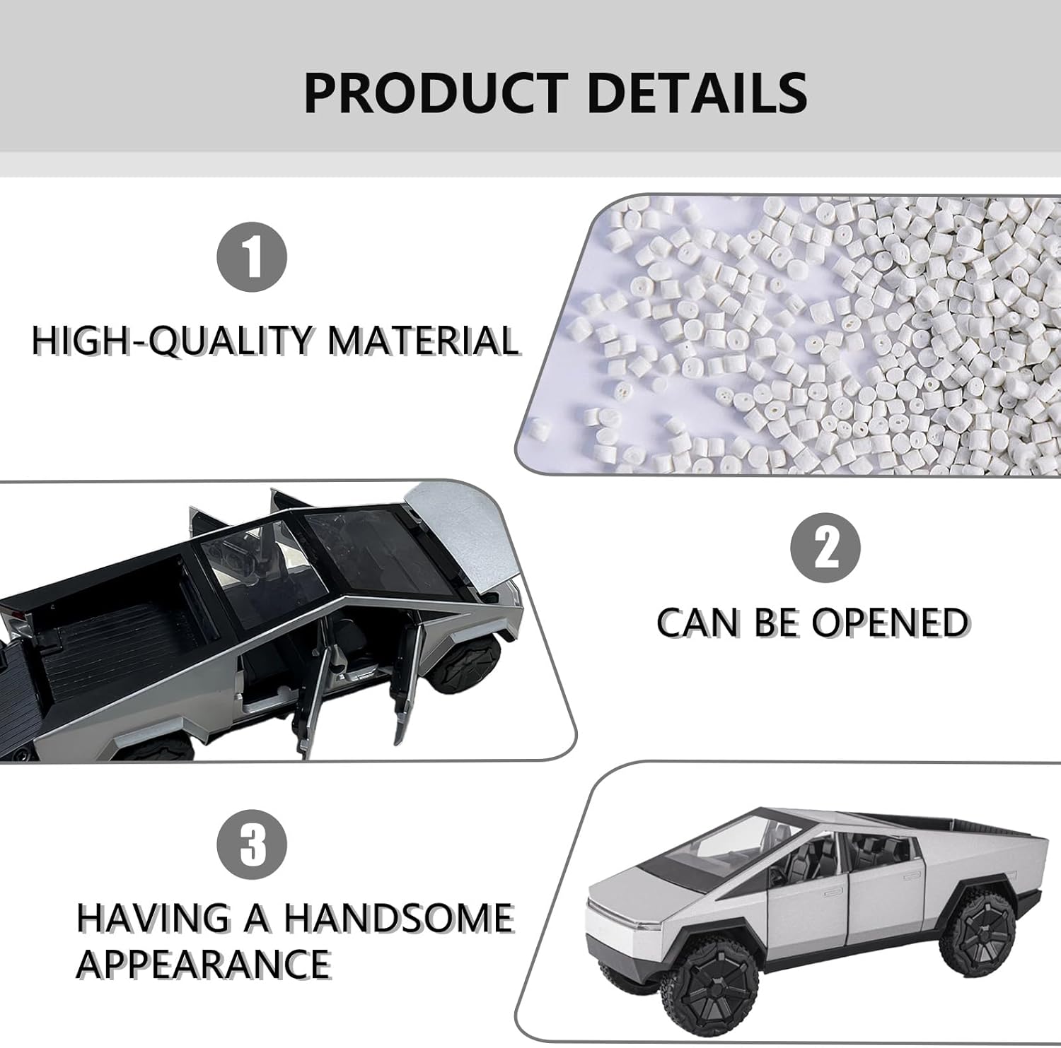 nououuuo Model Car Kits, Model Cars Pull Back Diecast Trucks diecast Metal Construction ensures Durability and Long-Lasting Performance for Endless Play