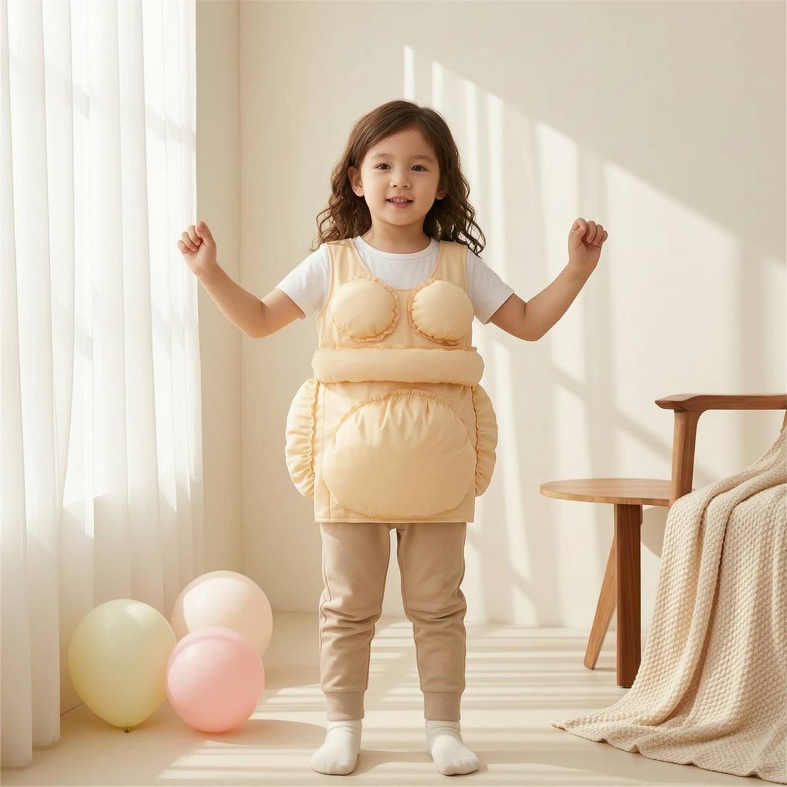 Traje Acolchado de Adulto Disfraz de Cosplay Acolchado Cuerpo Voluminoso Tipo Halter en Poliéster Ligero Adecuado para de Temáticos Animación de Fiestas