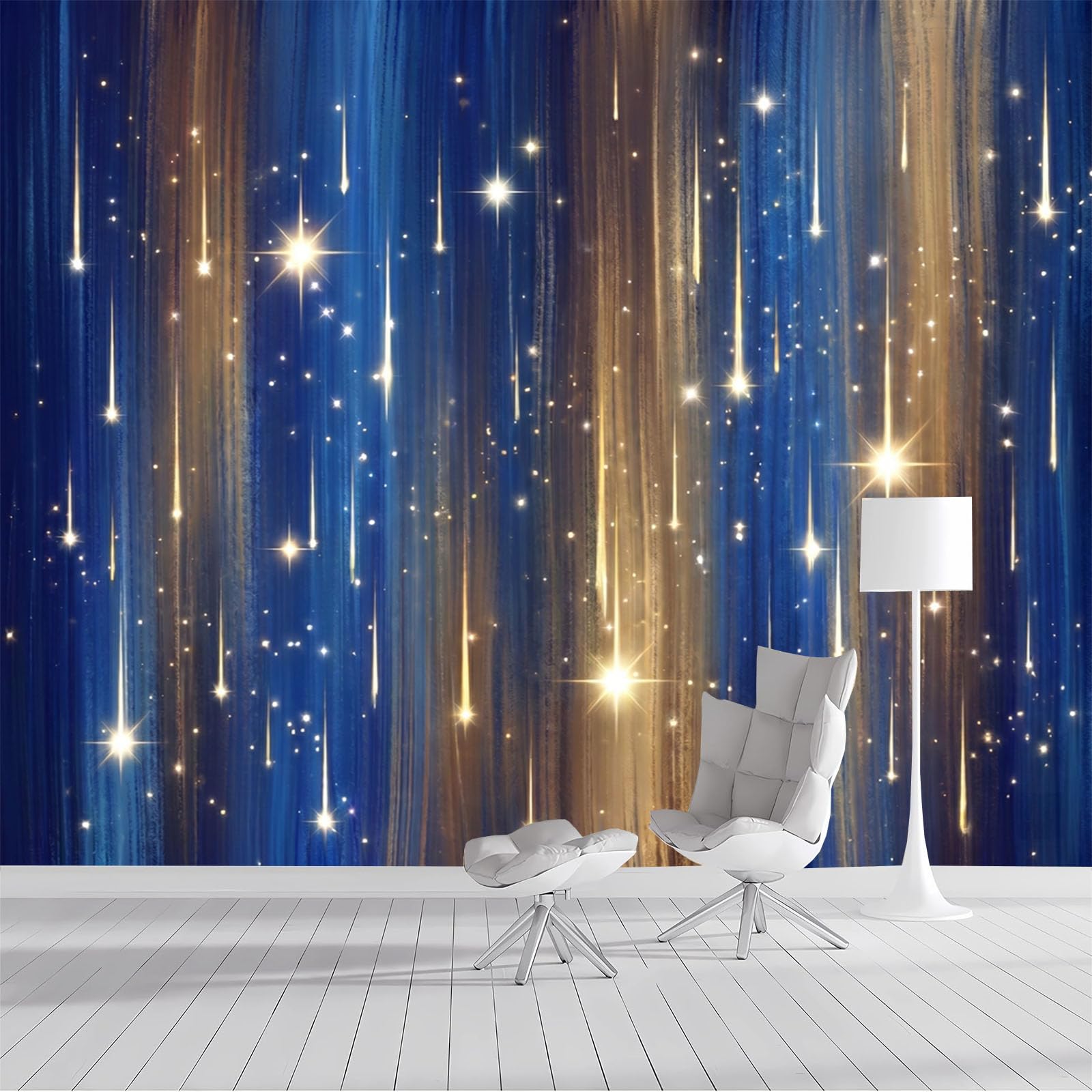 Papier peint panoramique galaxie 450x315 tapisserie soie décoration murale