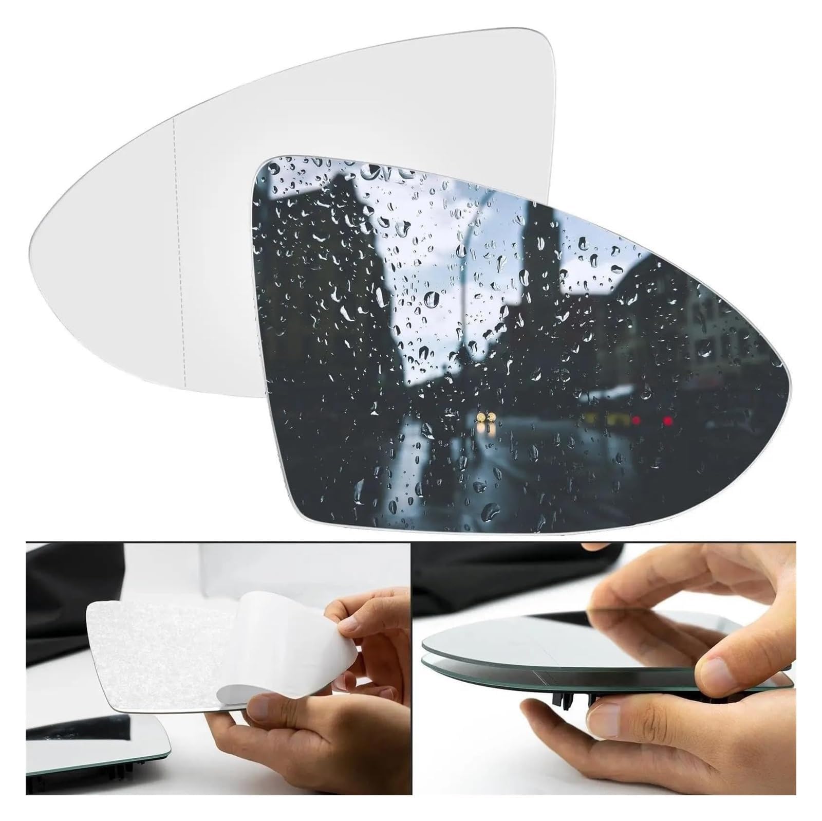 Aile Miroir Verre Verre De Rétroviseur Chauffant Gauche Droite De Remplacement Automatique,pour VW Golf 7 Mk7 Mk7.5 2012-2021 Verre De Rétroviseur.,A- Left