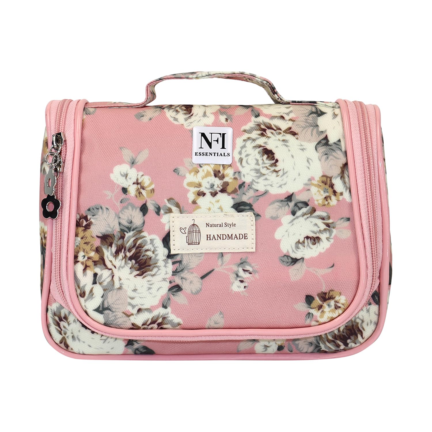 NFI essentials Multifunctional Cosmetic Bag with Hook for Travel, Make up Organiser Storage, Cosmetic Pouch, Vanity Bag for Ladies-image-1