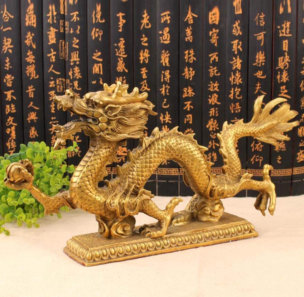 家のリビング、オフィスの装飾、大きいサイズの招き金竜の置物 家の 家のリビング、オフィスの装飾、大きいサイズの招き金竜の置物 家の