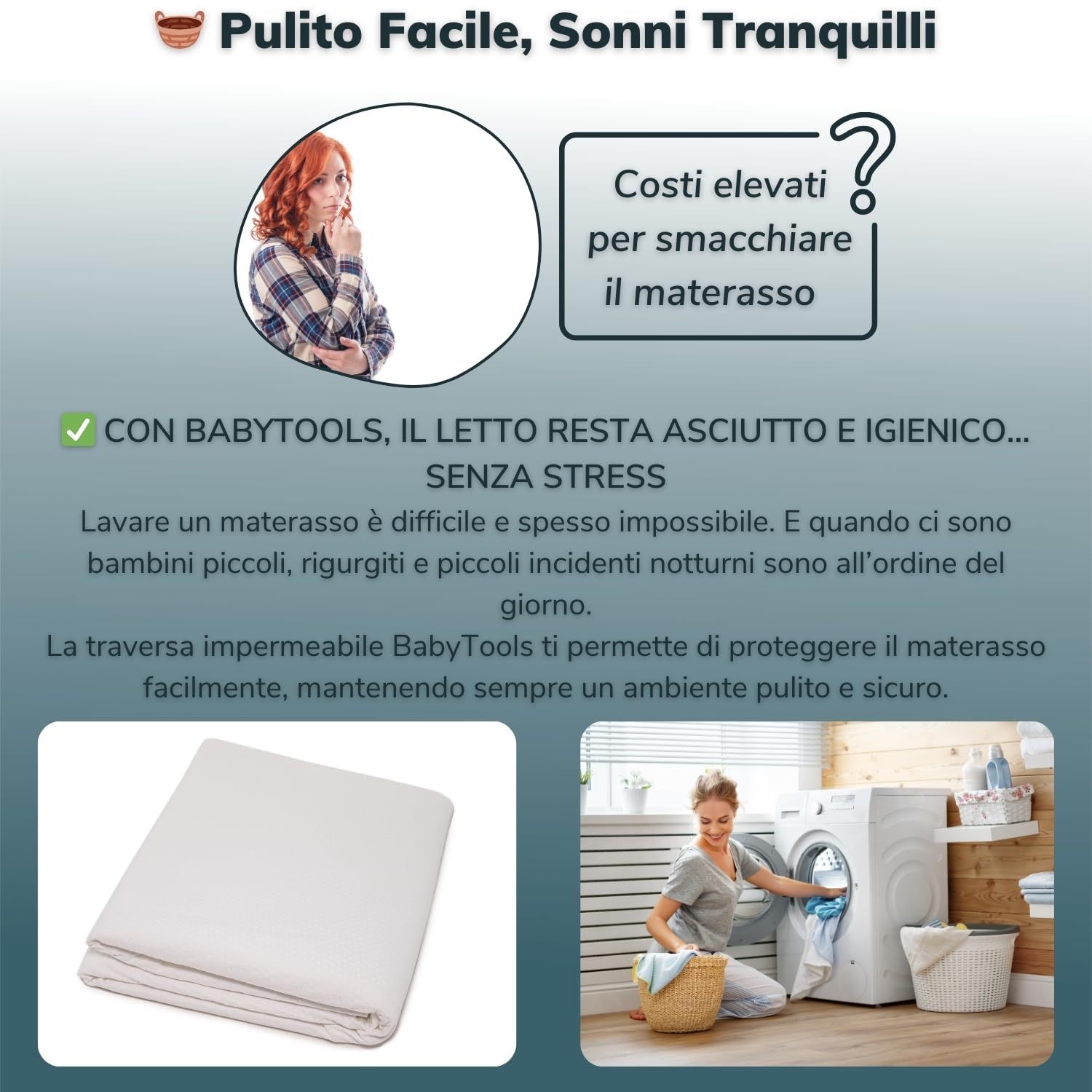 Traversa Letto Anziani Lavabile 110x220 cm Traversine Bambini Impermeabili Matrimoniali Ideali Anche per Animali Domestici, Salvapipì per Materasso, Telo Impermeabile Letto Oeko-Tex 100% Made in Italy