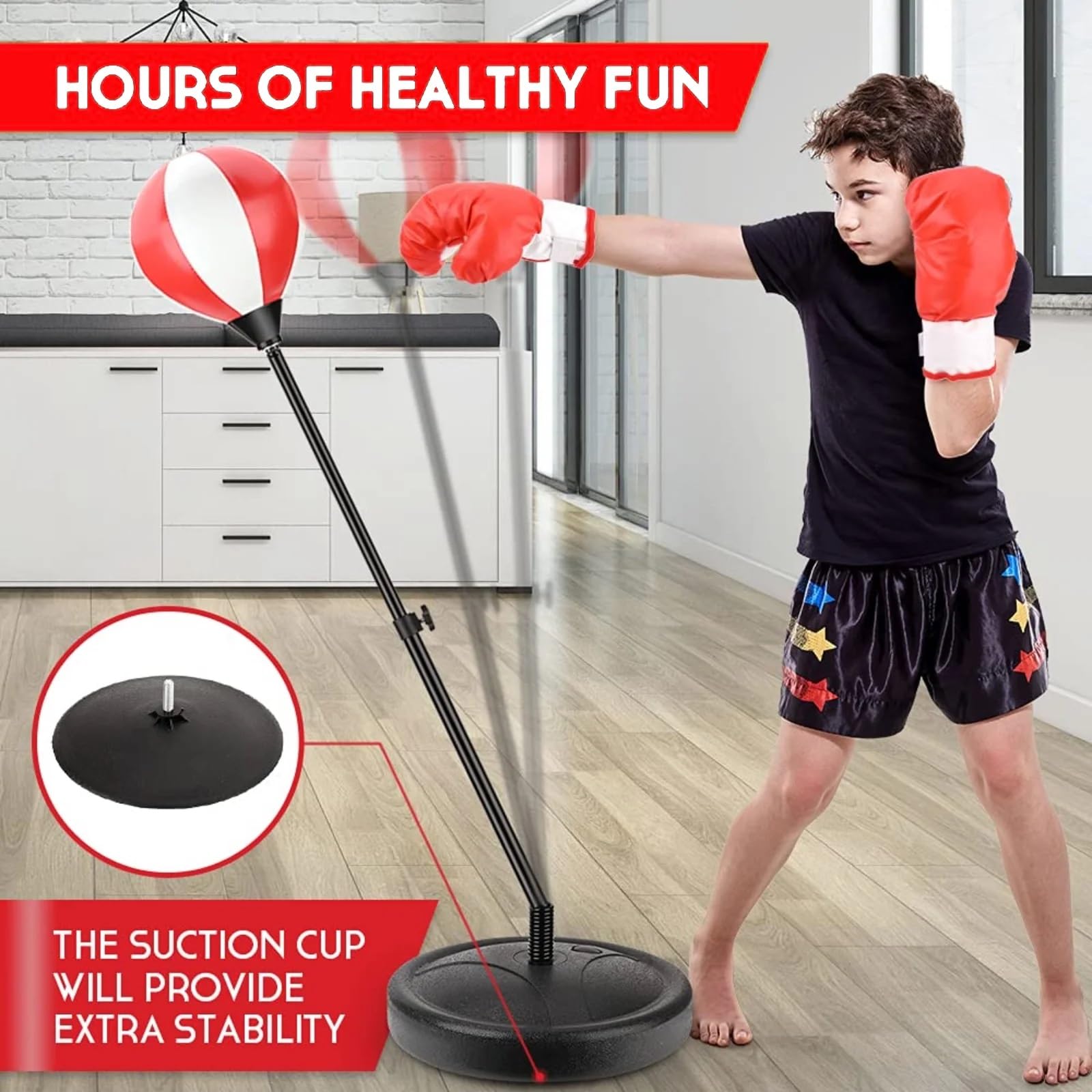 Punching Bag Stand Punching Bag For Kids, Kids Boxing Bag With