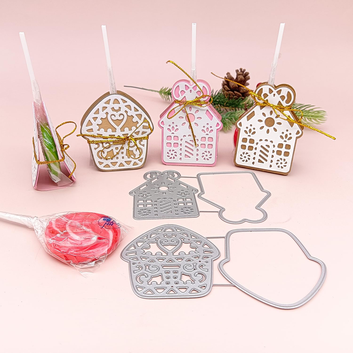 Alinacutle Metal Cutting Die Cut & Clear Stamps for Paper Craft Handmade Card Making Greeting Cards Scrapbooking & Album Arts from Alina Crafts (Biscuits Christmas Dies)