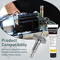 Vista 6 de 9709231 WP9709231 Worm Gear & 9706529 W11086780 Gear Kit - Compatible with Whirlpool Stand Mixer - Replace AP3085342, 905384, AP3854320, 9703446