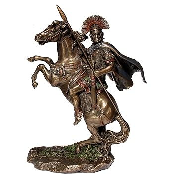 Amazon.com: Bronzed Finish Roman Centurion on Horseback Statue: Home ...