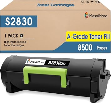 MasaiMara Compatible Black S2830 Ggctw High Yield Laser Toner Cartridge Replacement for Dell 8500 Page Yield S2830 S2830dn 2830 dn 2830dn Smart Series Ink Printers