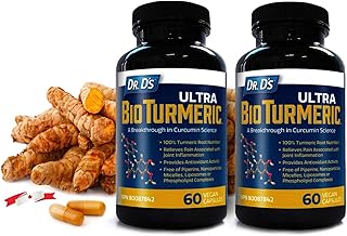 Dr. D’s Ultra BioTurmeric Turmeric Capsules - Turmeric Supplement w/Advanced TRIPLE STRENGTH Turmeric Curcumin For Joint Relief, Immune Support, Anti-Inflammation - Superior Absorption w/NO Additives, 2 Pack