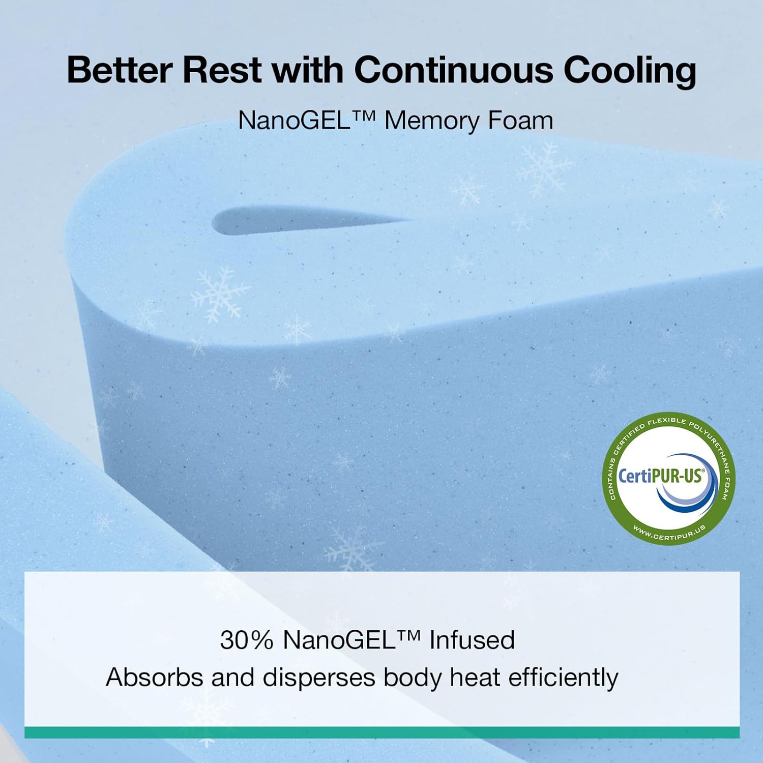 Novilla Bliss Green Tea King Mattress, 12 Inch Gel King Size Memory Foam Mattress in a Box for Hot Sleepers with Nylon Cover, Cool Comfort & Back Pain Relief & Motion Isolating with Certified Foams