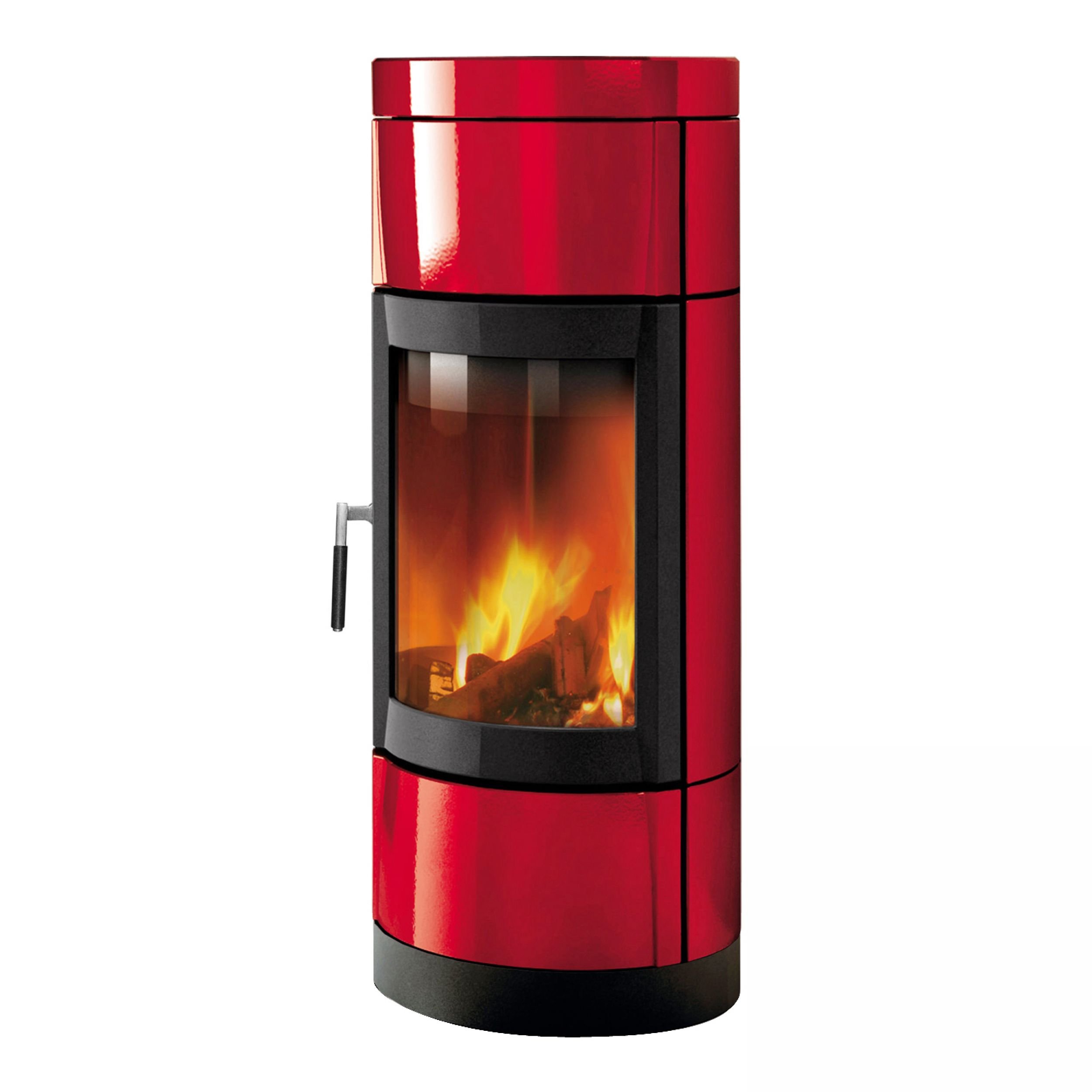 LA NORDICA - Stufa a legna FORTUNA Bordeaux girevole 7116820