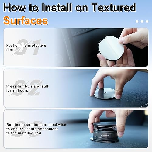Miniatura 6 de SINGARO Soporte magnético para teléfono de automóvil al vacío para Magsafe, montaje ajustable de 360 succión de 90 libras y 2500 gf magnético,