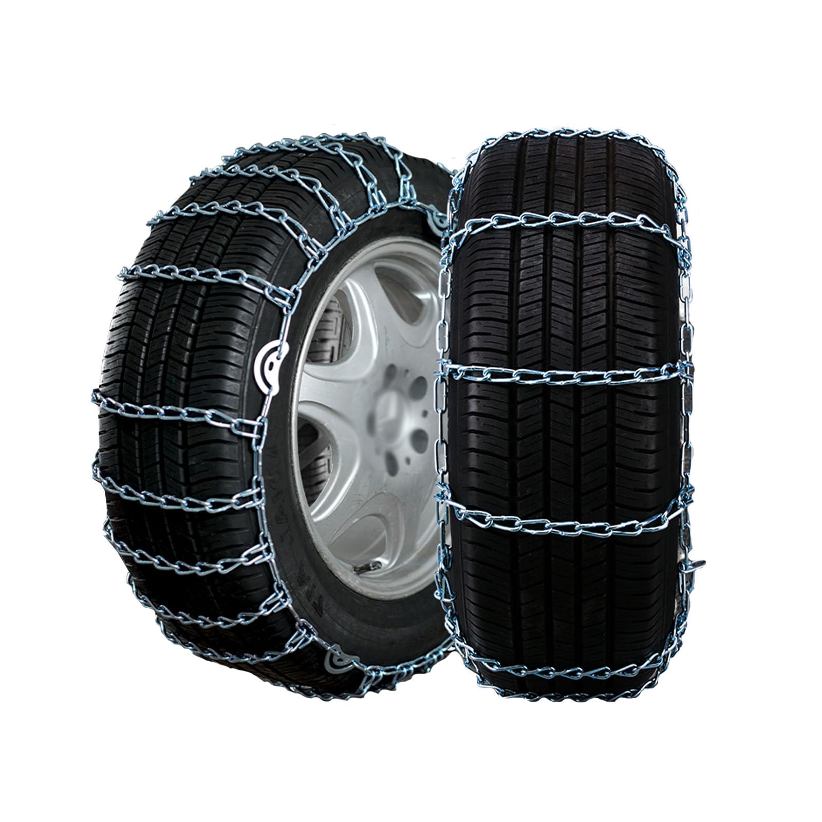 Cadenas de nieve para automóviles, SUV y camionetas – Cadenas de neumáticos de tracción de emergencia reutilizables – Juego de 2 205/55 R16