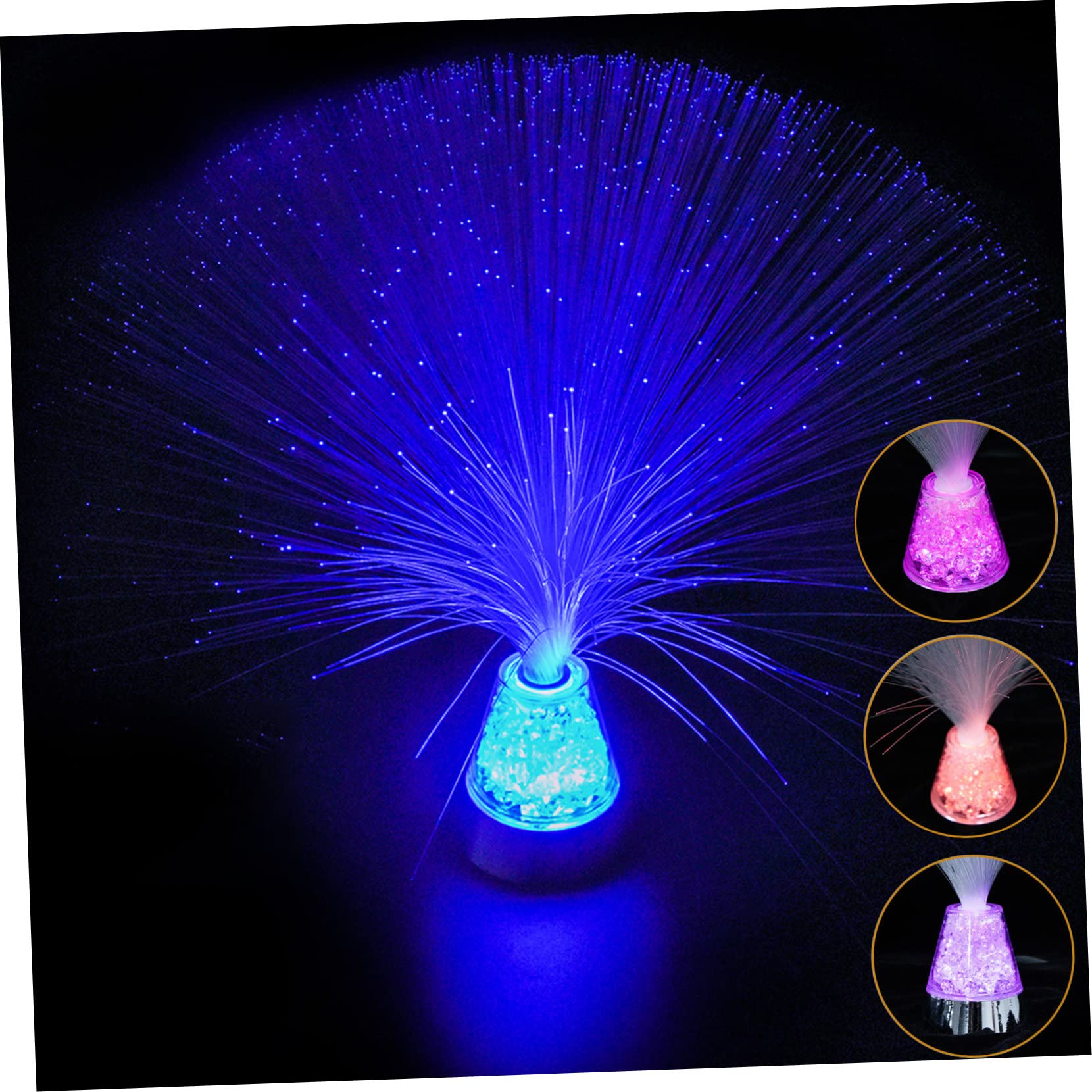POPETPOP Fiber Optic Lamp Changing Novelty Night Light Fiber Optic Lights for Home and Parties