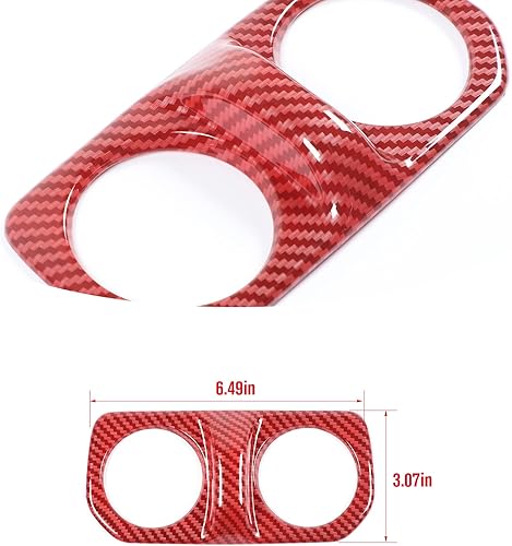 Vista 71 de Cubierta de ventilación trasera de aire acondicionado, accesorios interiores de fibra de carbono para Jeep Wrangler JL Gladiator JT Sahara
