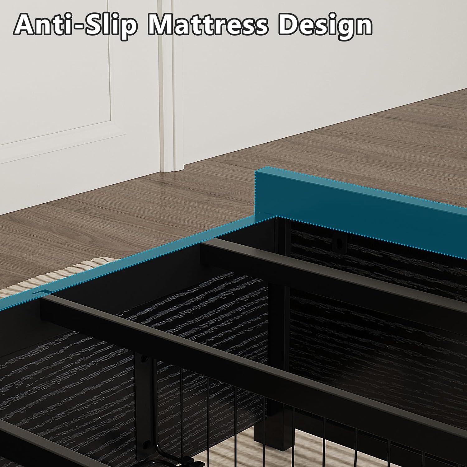 Adjustable headboard shelf for convenient storage