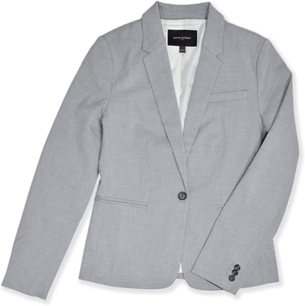 Banana Republic Womens 793277 Sustainable One Button Classic Suit Blazer,