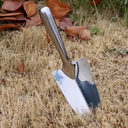 Miniatura 9 de Ergonomic Stainless Steel Garden Handheld Shovel for Weeding Planting and Transplanting Lightweight Spade Suitable for Home Office School Gardening