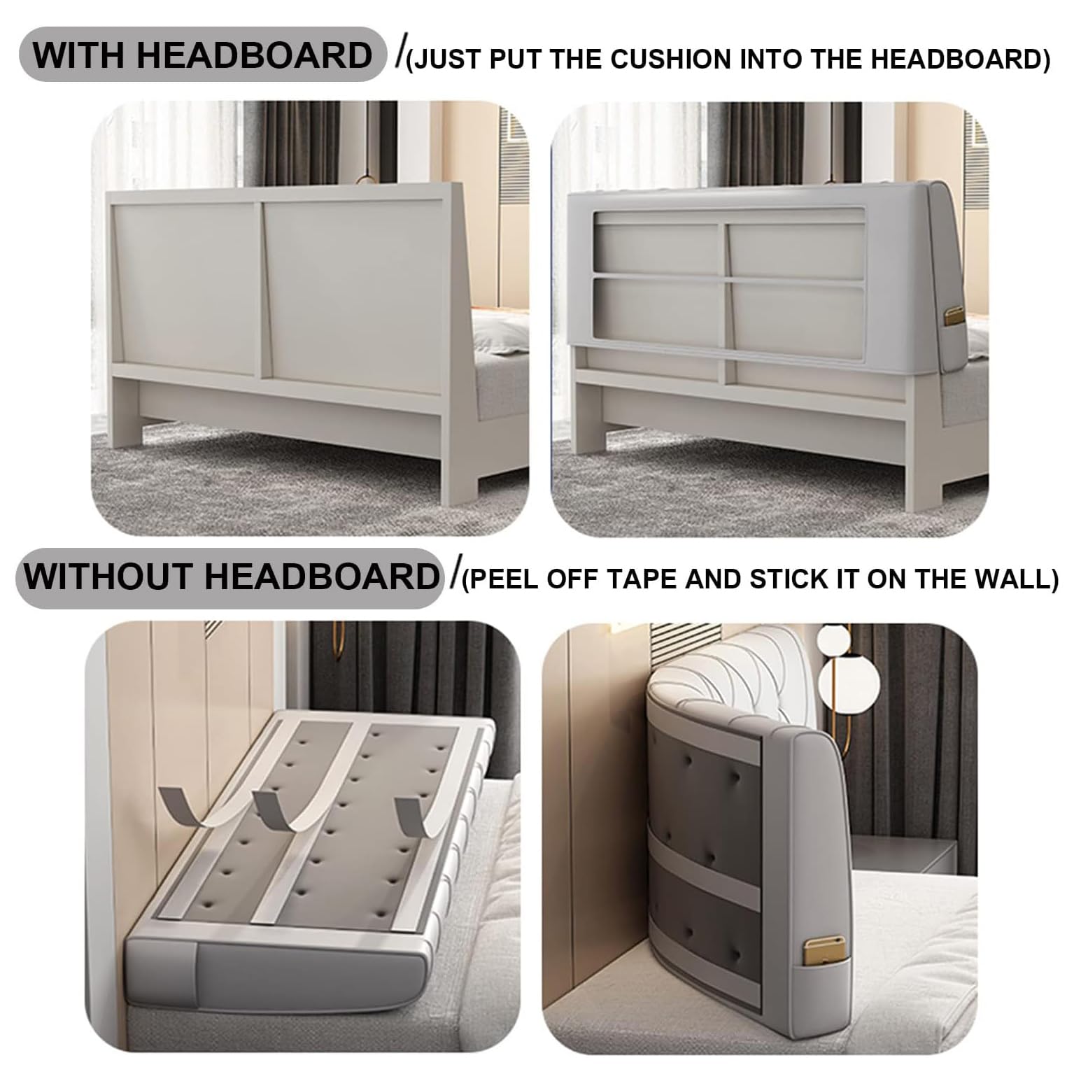 Bett Kopfteil Bezug Bettrückenlehne Kopfteilbezug Weicher Cordstoff Bed Headboard Cover Waschbar Bettkopfteil Husse Staubdichte SchutzhüLle FüR Gepolsterte Schlafzimmer Kopfteil(Paste 180 ×60×6cm,Beig