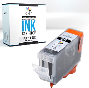 PGI-5 Pigment Black Replacement Ink Cartridge for Canon PIXMA iP3300, iP3500, iP4200, iP4300, iP4500, iP5200, iP5200R, iP5300, MP500, MP510, MP520, MP530, MP600, MP800, MP800R, MP810 Printers