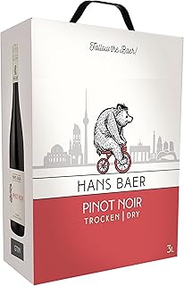 Hans baer - Pinot Noir - German Red Wine - Rheinhessen, Germany (1 x 3 L)
