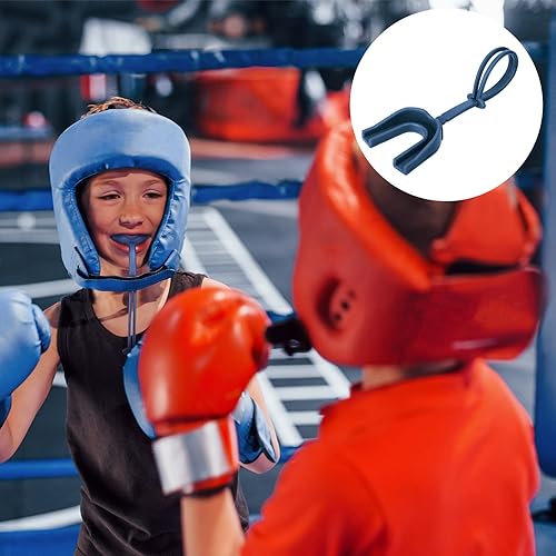 Miniatura 5 de Protector bucal con correa, 40 unidades, para fútbol, con correa, para boxeo, deportes, para adultos, para baloncesto, lacrosse, hockey, lucha libre