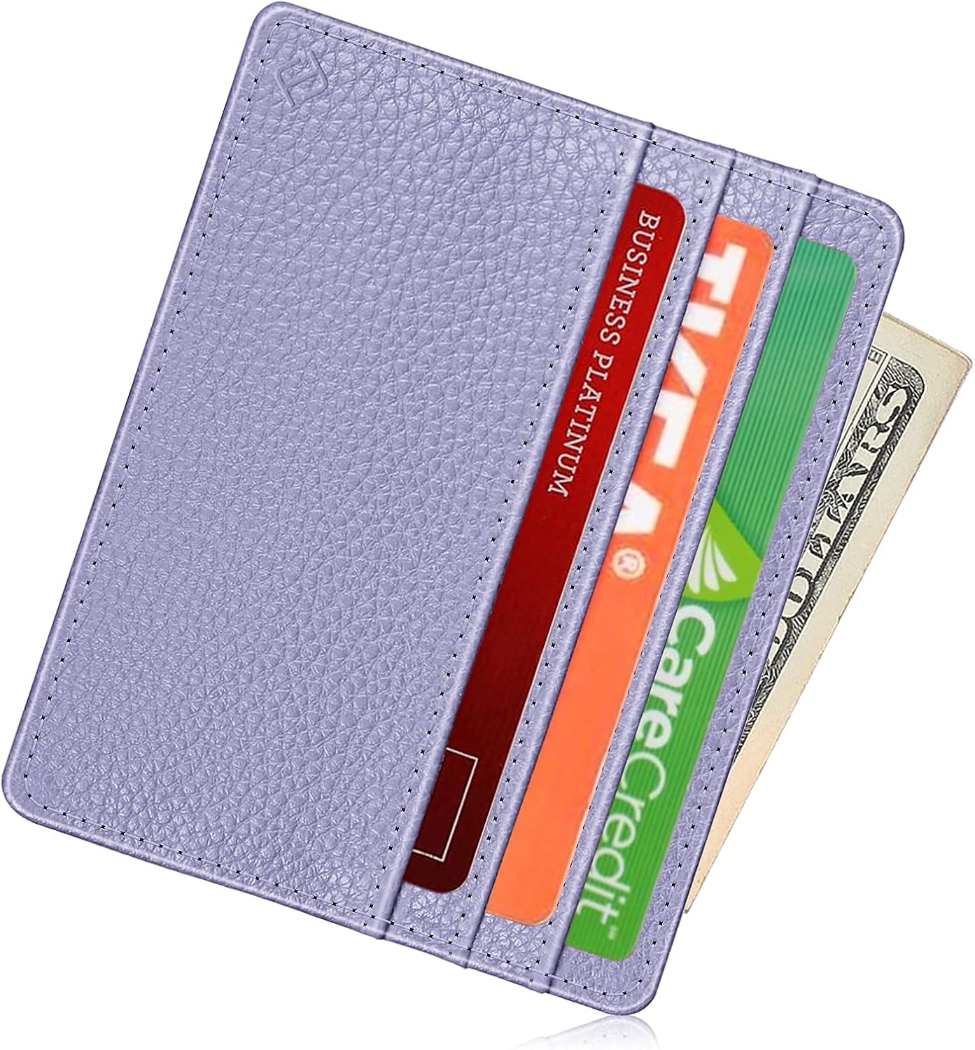 FINTIE Slim Minimalist Front Pocket Wallet, RFID Blocking Credit Card Holder Card Cases with ID Window for Men Women (Lilac Purple) - Image 5
