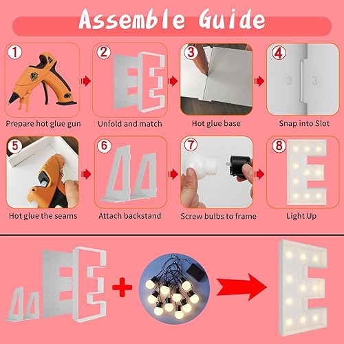 Vista 274 de Marco de números iluminados de 4 pies precortado, números de marquesina gigante, números 7, números de mosaico para globos, decoraciones de Número