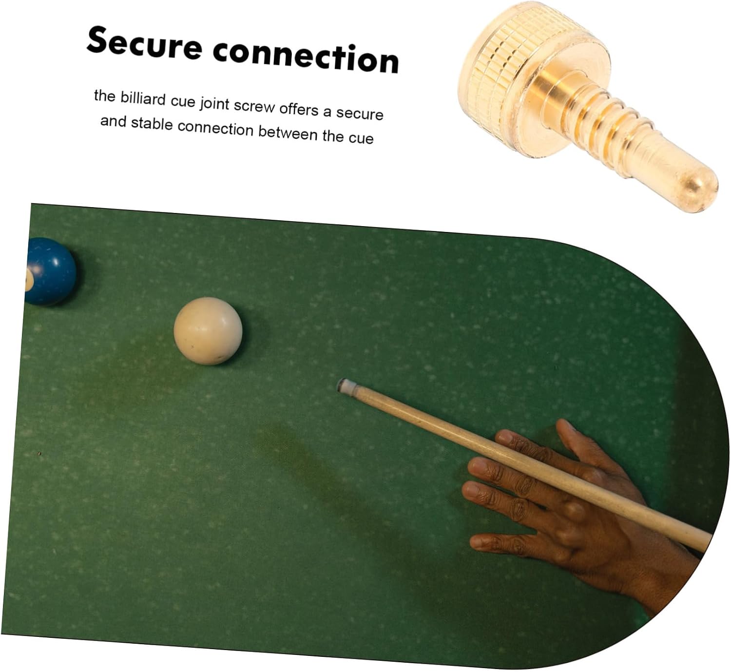 Brass Pool Cue Screw Billiard Cue Joint Screw Brass Billiard Cue Connector Pool Cue Joint Assembly Screw