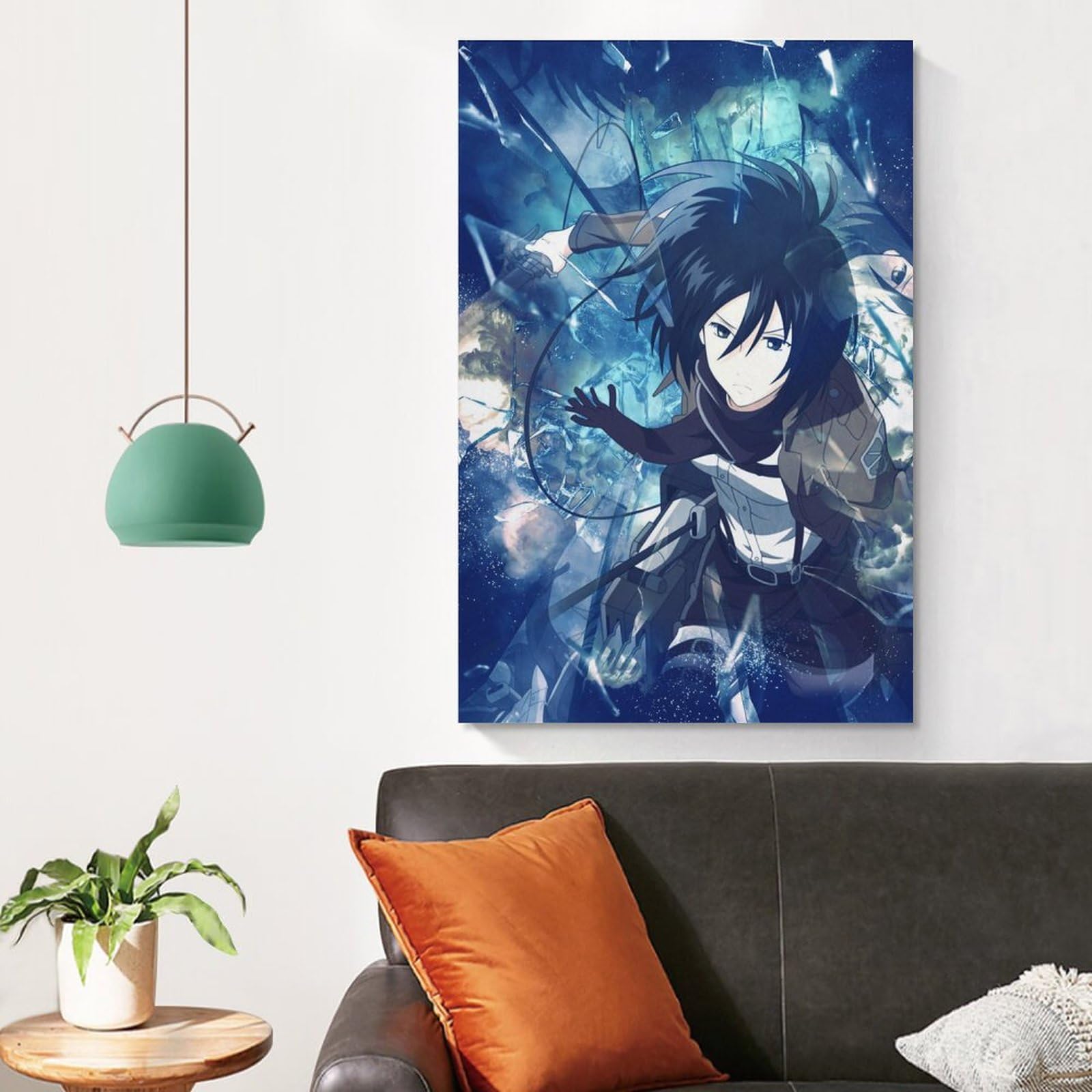 Amazon.co.jp: 進撃の巨人 ミカサ アニメポスター 3 キャンバスアート