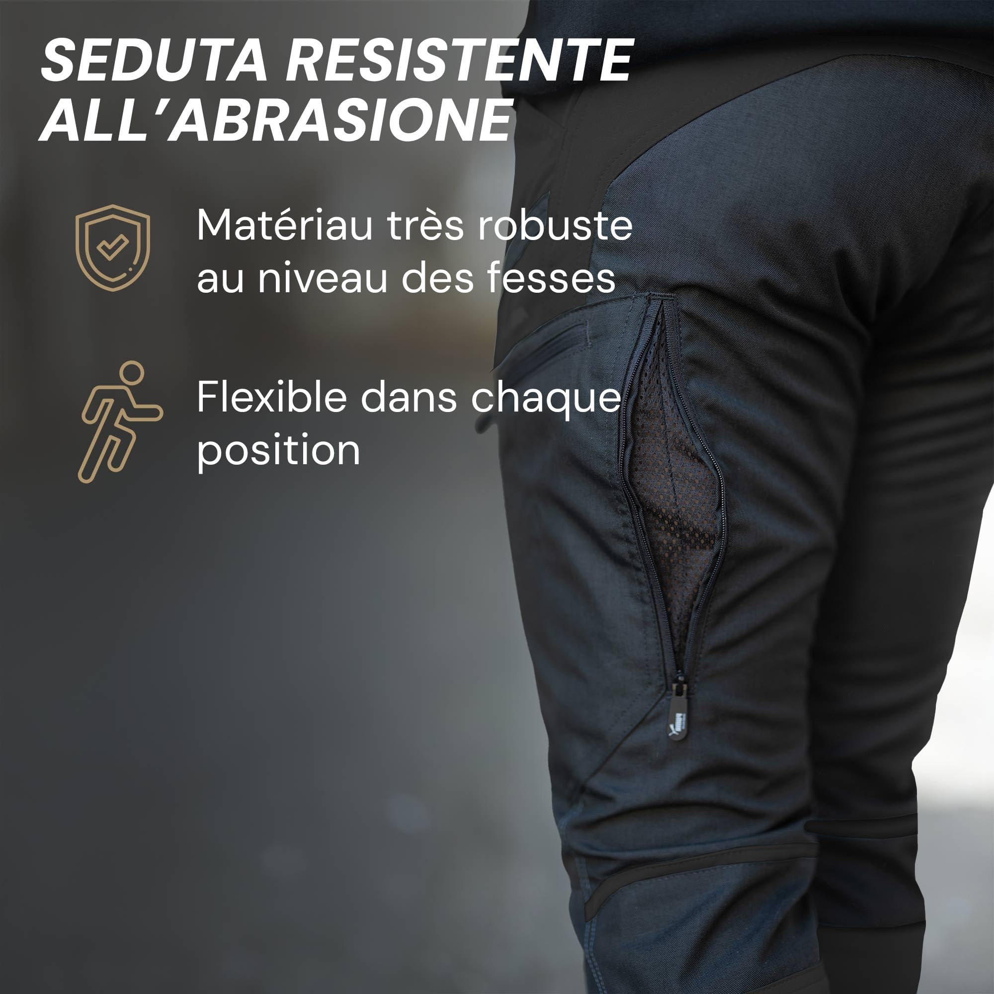 PUMA Pantalon d'extérieur Workwear Pro-One - Robuste, respirant et durable - Pantalon parfait pour la randonnée, l'alpinisme, le bushcraft et les travaux extérieurs