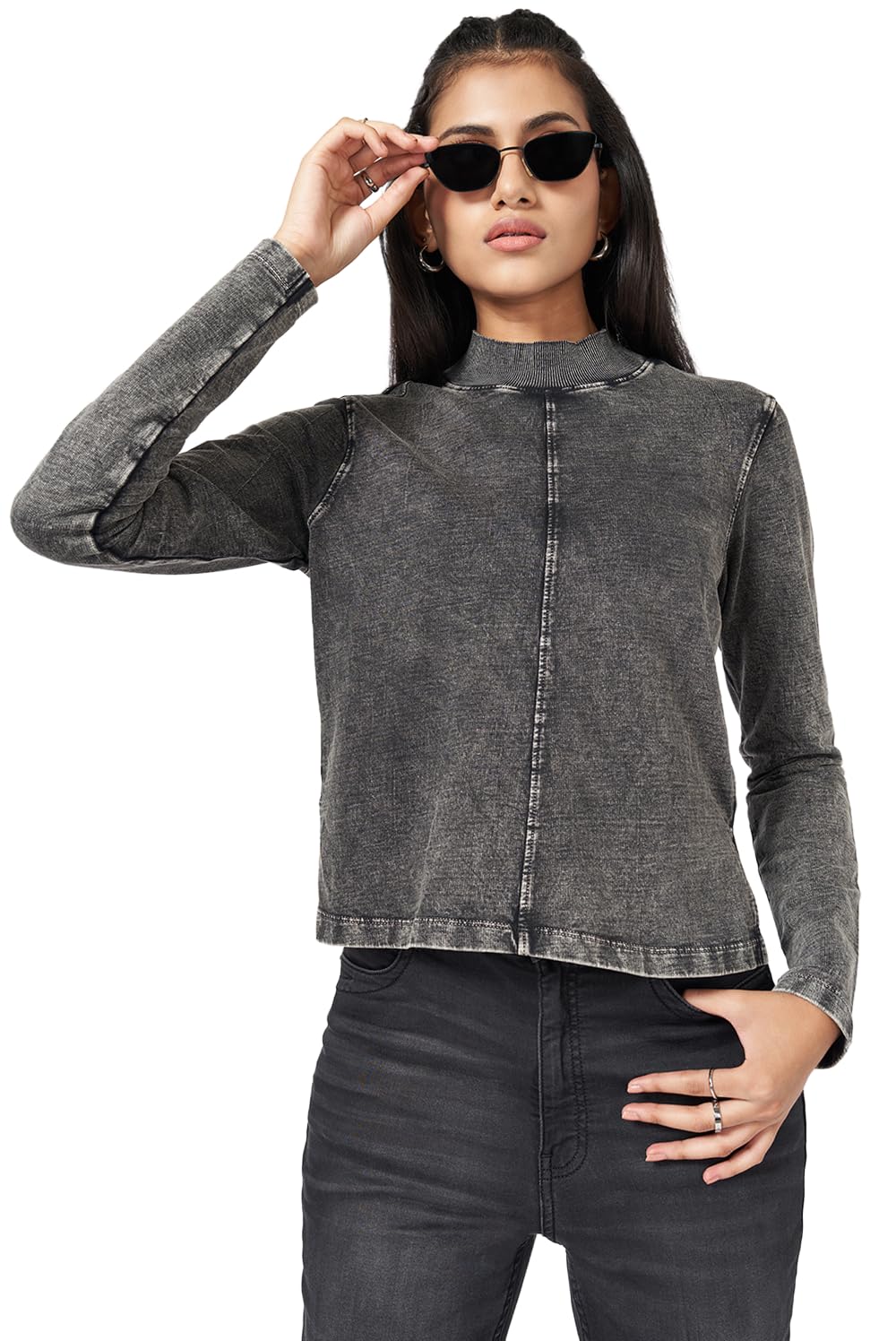 s f jeans co aware Women's Solid Slim Fit Top-picture-27