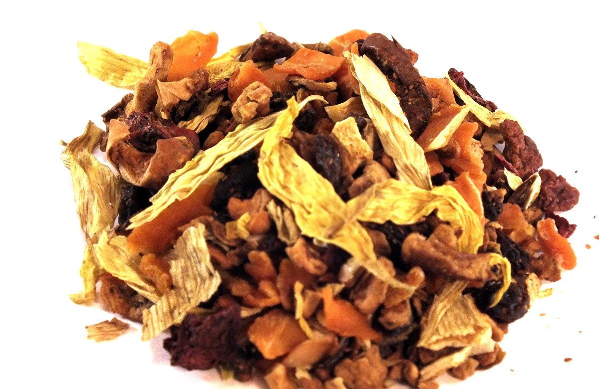 Früchtetee BIO Süsses Früchtchen mit Maracuja-Orange-Geschmack, fruchtig, zitrus-fruchtig, mild, frisch abgefüllt