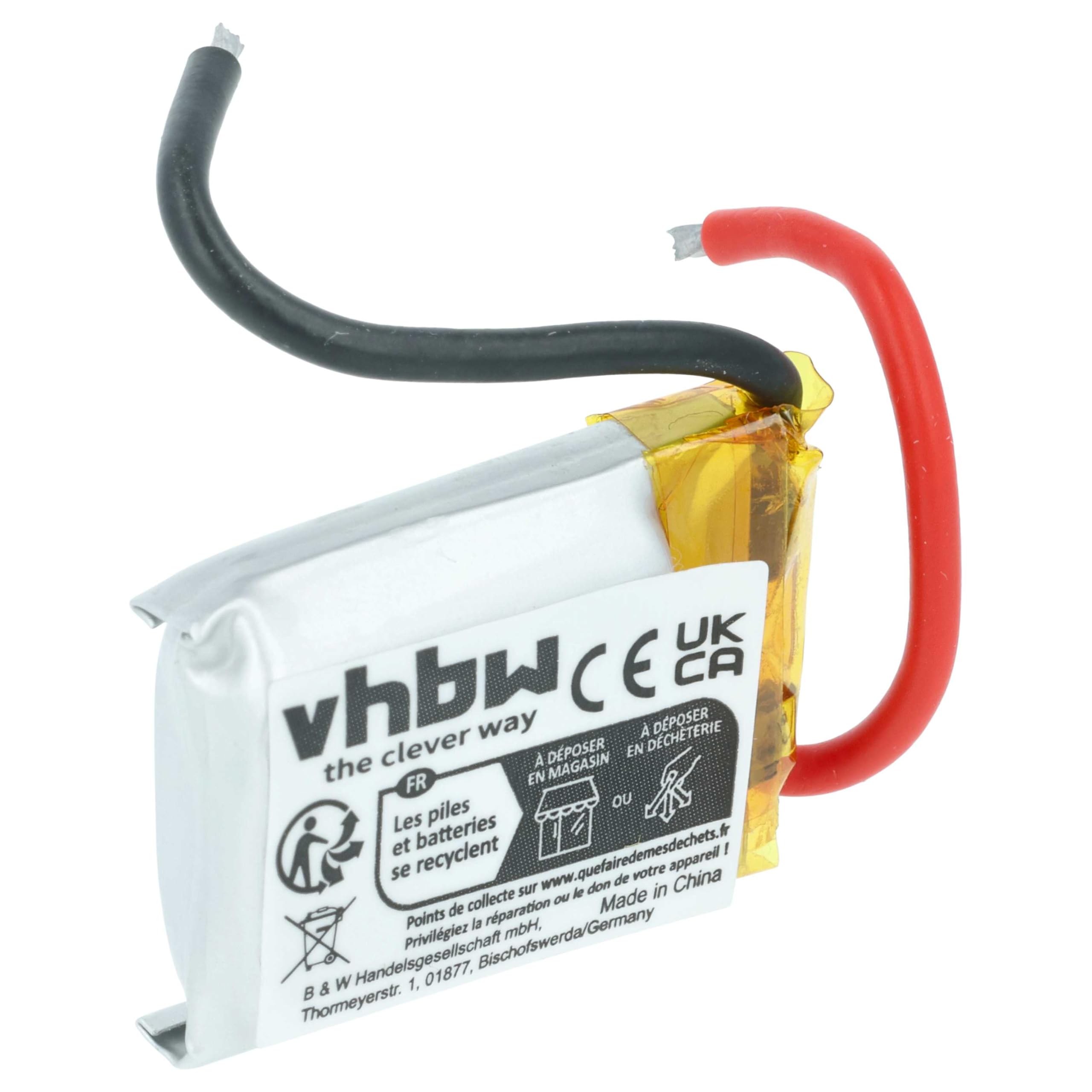 vhbw 10 x akumulator do modelarstwa, np. Racing Car | Helikopter, samolot (150 mAh, 3,7 V, litowo-polimerowy, 25 x 17,5 x 7,6 mm, 2-pinowy Walkera)
