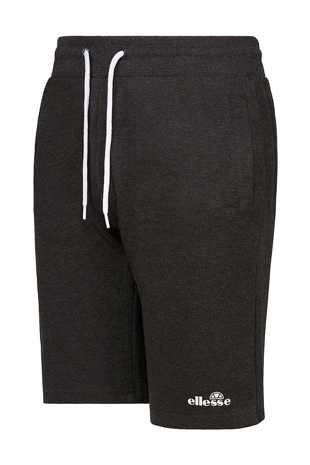 Ellesse Men's Grey Fleece Short Casual Sweat Shorts Rochero Pique Dark Stk05860 New (Small)