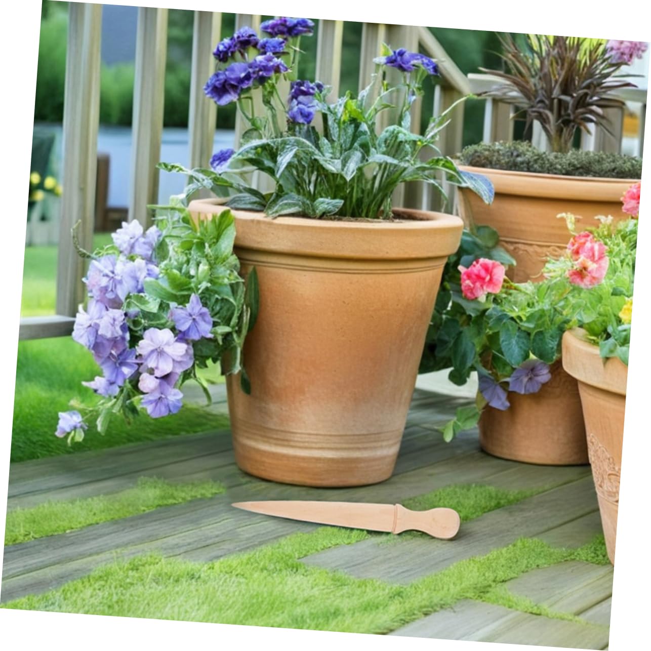 VICASKY 6pièces Outil De Jardinage Bois De Perceuses Pour Plantation De Jardin Outils Avec Prise Main Confortable Pour De Jardinage