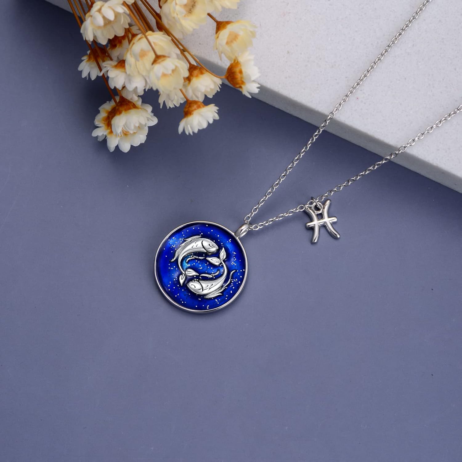 Zodiac Sign Necklace for Women 925 Sterling Silver 12 Constellation Coin Disc Horoscope Pendant for Girlfriends Horoscope Zodiac Jewelry for Her - Image 5
