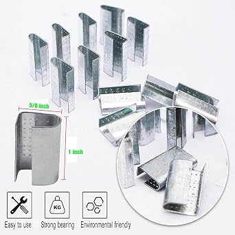 Packaging Strapping Kit - Pallet Poly Tensioner Tool Sealer, Banding Tool, 4000 Length x 1/2 Wide PP Belt, 100 Metal Seals for Packing and Shipping