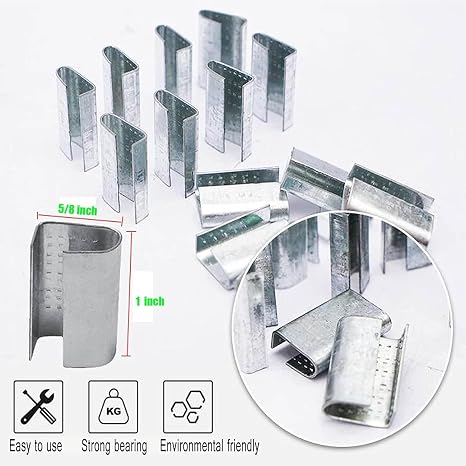 Packaging Strapping Kit - Pallet Poly Tensioner Tool Sealer, Banding Tool, 4000 Length x 1/2 Wide PP Belt, 100 Metal Seals for Packing and Shipping